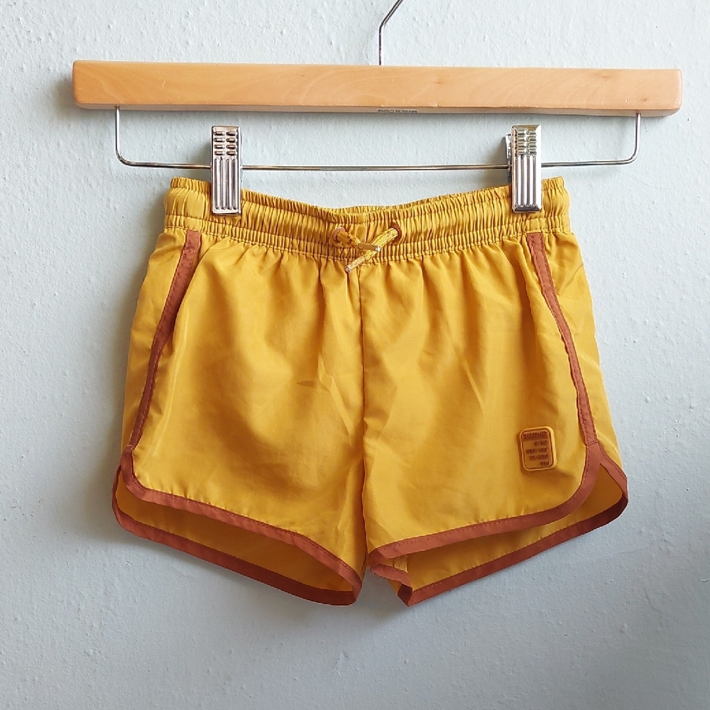 Zara Mustard Color Swim Trunks